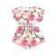 Kids Stripe Pink Flower Boho Pom Pom Rompers Girl Summer Jumper Mommy And me Matching Jumpsuit