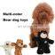 HOT HQPT-011 Manufacturer wholesale stuffed squeaky chew plush brown pet dog bear toys
