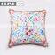 Home Decor Colorful Flower Printed Outdoor Pillow Cushion With Tassels Trimmings