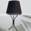 Simple nordic custom logo cheap home decor living room iron base office black table lamps in bulk