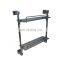 Shower Room Glass Shelf Towel Bar Double Tier Shower Caddy