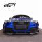 High quality CQCV style wider body kit for Audi A5 RS5 style front bumper and wider flare carbon fiber spoiler for AUDI A5 S5