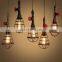 industrial Water pipe Single Head pendant light for decorate