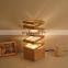 Flower Arrangement Table Lamp Flower Vase Diy Desk Lamp Wooden for Bedroom Bedside Living Room