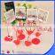 Place card holder resin base heart design holder as promotional gift