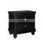 factory directly black solid wood bedside table simple design modern night stand