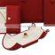 Fadeli Red Pu Leather Jewelry Packaging Box Pendant Necklace Jewelry Box