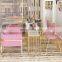 Nail Salon Furniture Manicure Spa Manicure Table With Chair Rectangular Metal Leg Work Nail Tables