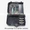 8 Cores 3 input mid-span ports optic fiber ftth Distribution termination box  ftth drop cable box black color ABS material