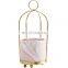 Nordic Modern Luxury Small Ceramic Flower Vase Hanging Wedding Metal Frame Decor Wedding Vase Decoration Home