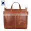 Fashionable Style Cotton Lining Anthracite Fitting Genuine Leather Business Laptop Backpack Bag