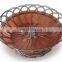 High quality food grade washable PP plastic food bread woven basket fruit basket