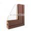 hot sale aluminum sectional design glass folding door european standard double panels swing style swing out doors