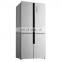 492L Customized LOGO Big Capacity Home Use Frost Free Four Door Transparent Lcd Fridge Door