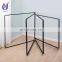 Mobile black garment rack low indoor clothes rail airer