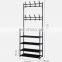 Landing bedroom clothes hanger clothes hat hanger solid wood shoe hanger clothes shoe cabinet