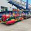 Large battery Trackless Train tourist park Sightseeing Trains Amusement equipment Trackless train