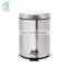 3 liter stainless steel flat cover plastic pedal bin chinese bathroom accessories