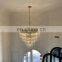 Large High Ceiling Multi-Tier Round Chandelier Home Hotel Chain Crystal Luxury Modern Chandelier