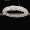 Big Round Crystal Circle Chandelier Pendant Lights For Living Room Hotel Restaurant Hanging Lights
