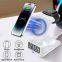 Magnetic Wireless Charger 4 in 1 Magnetic Stand with Multi-function Digital Clock 15W for iPhone 15 14 13 12 pro max