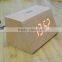 LED Wooden Digital Stand Clock with Touch Function for Snooze