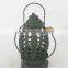 Antique Black metal candle holder with lantern