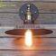 Aged Steel Edison Bulb Wall Light