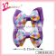 Delicate girls hair clip ribbon bow,baby boutique wholesale ribbon bow hairgrips