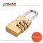 Luggage Resettable Letters Small Combination Brass Padlock