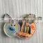 Lovely transparent acrylic key chain, custom acrylic kawaii keyring