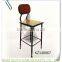 KZ140067 Wrought iron wooden metal bar stools                        
                                                Quality Choice