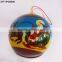 Hand painted christmas ball glass inside painted