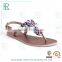 Fashion Designer Summer TPR Hard Sole Sandal