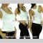 ladies summer ribbed spandex racerback for women