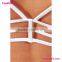 Vintage Stripe High Waist Halter Bikini