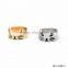 Gold or silver cute cat ring fashion simple design friendship ring set