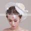 fashion elegant flower hats fascinators bridal hair accessory