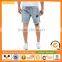 OEM Service Embroidered Design Light Wash Denim Jeans Shorts Short Trousers For Men Wholesale