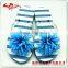 Ladies fancy slipper flower flip flop