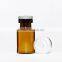 small vial glass bottle for oil /capsule