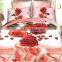 3d/5d bedsheet microfiber bedding set with duvet cover&pillowcase 80gsm-flower5