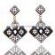Rhombus Boho Earrings,Geometric Aztec Diamond EarringHollow Out Boho Earring,Summer Party Earrings,Tribal Earring