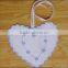 Hand Embroidered Lavender Sachet/bag/pillow-lavender Heart(design #76)
