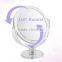 Clear Acrylic desktop makeup mirror,10x magnifying tabletop cosmetic mirror, double sided clear makeup mirror