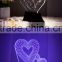 Rose shape rectangle lighted display base 3d optical illusions led night light baby decoration night lamp