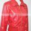 Ladies western style leather jackets&red pu jackets women fashion and sex outwear