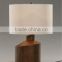 2015 Modern poly with fabric shade saving table lamp/light