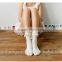 100% Organic cotton socks lace crochet sweet girls socks china custom sock manufacturer