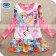 (LD668) 3-7y Neat wholesale baby clothes my little pony frocks long sleeve cartoon character girls dress